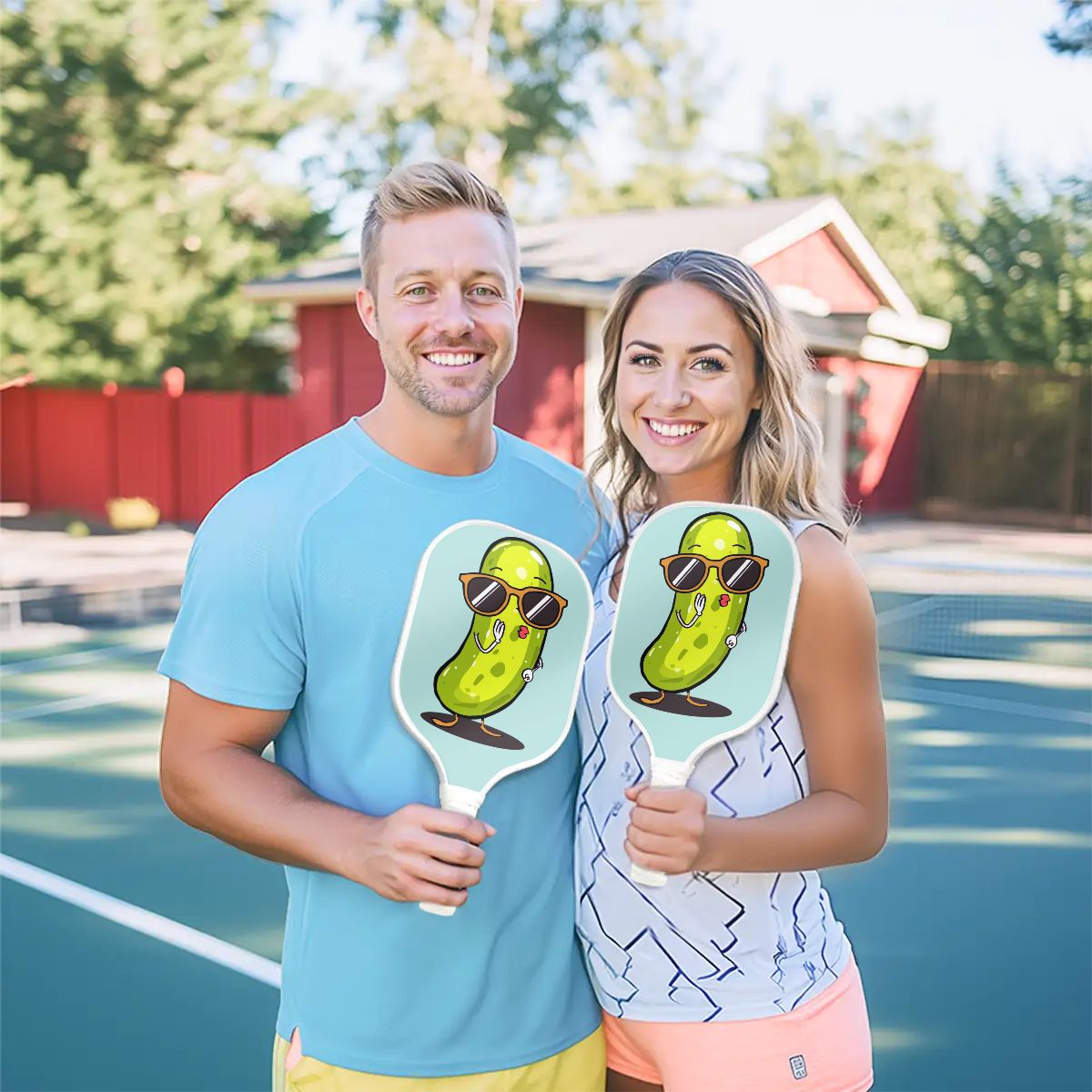 Vibrant Pickleball Paddle Set – Ideal Pickle Enthusiast Present - Estrella & The Stars
