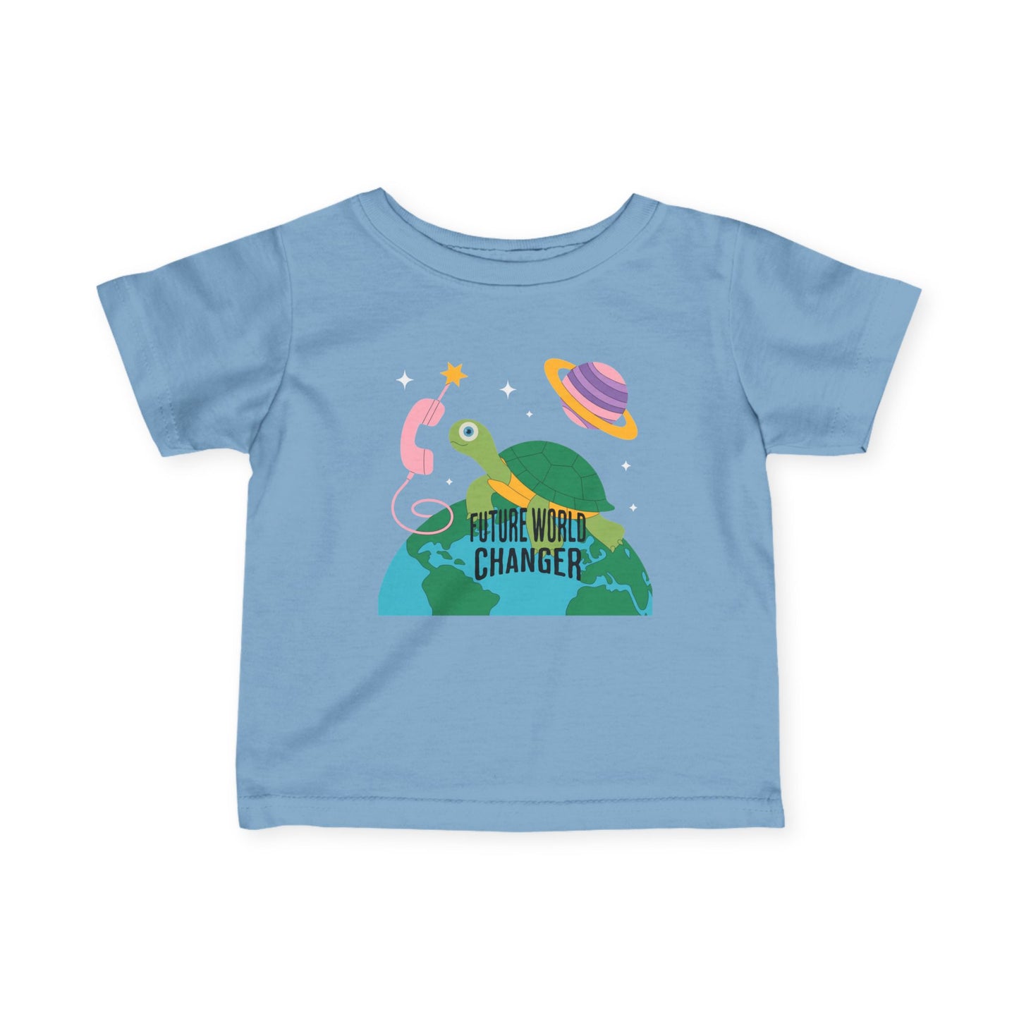 Infant Tee — "Future World Changer" Turtle Space Graphic - Estrella & The Stars