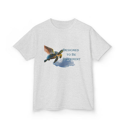 Kids Tee — "Designed To Be Different" Flying Turtle Graphic - Estrella & The Stars