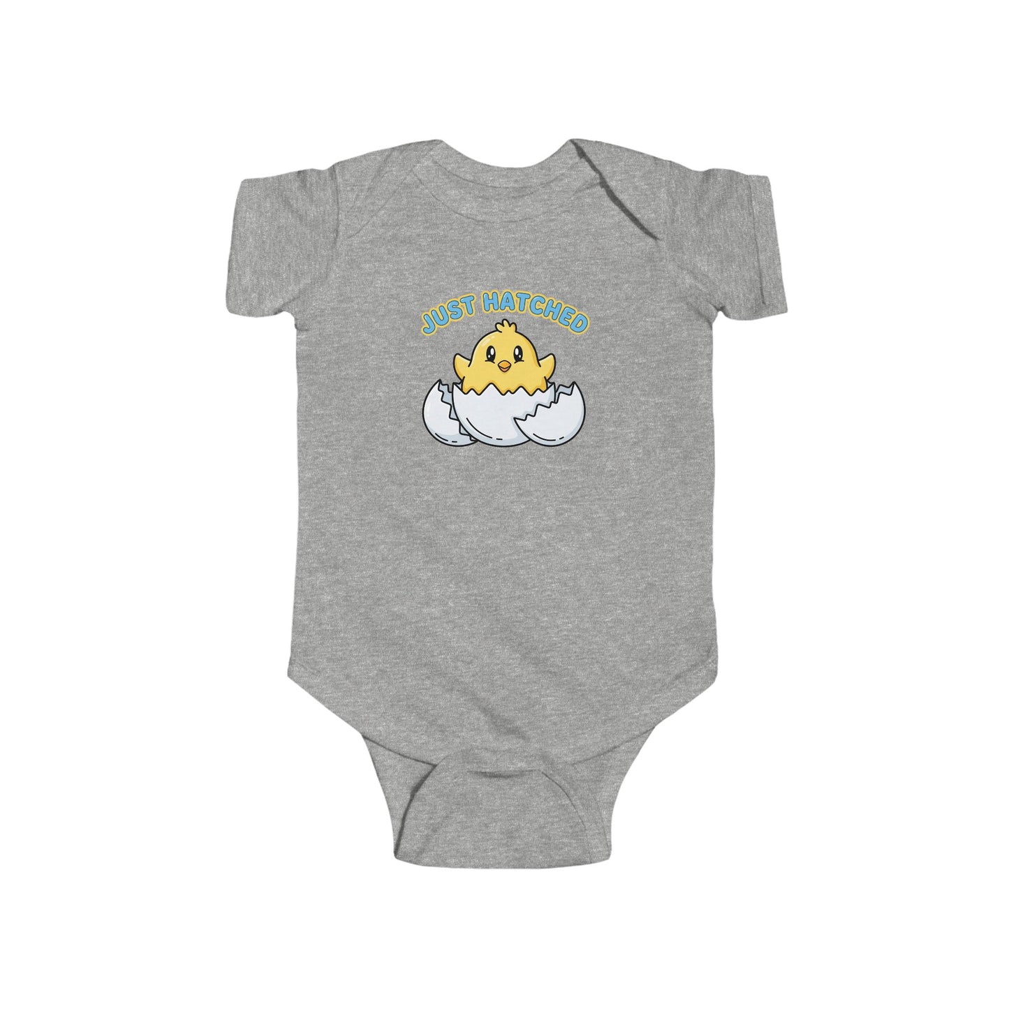 Easter Spring Baby - Infant Bodysuit - "Just Hatched" Cute Chick Baby Onesie - Estrella & The Stars