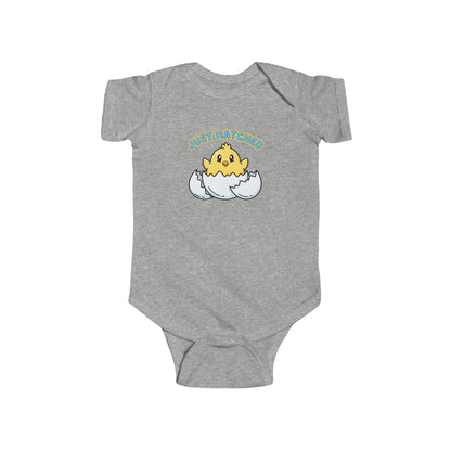 Easter Spring Baby - Infant Bodysuit - "Just Hatched" Cute Chick Baby Onesie - Estrella & The Stars