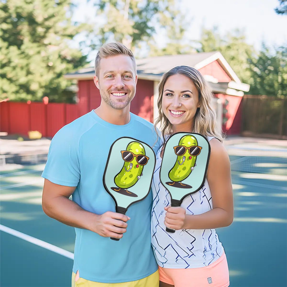 Vibrant Pickleball Paddle Set – Ideal Pickle Enthusiast Present - Estrella & The Stars