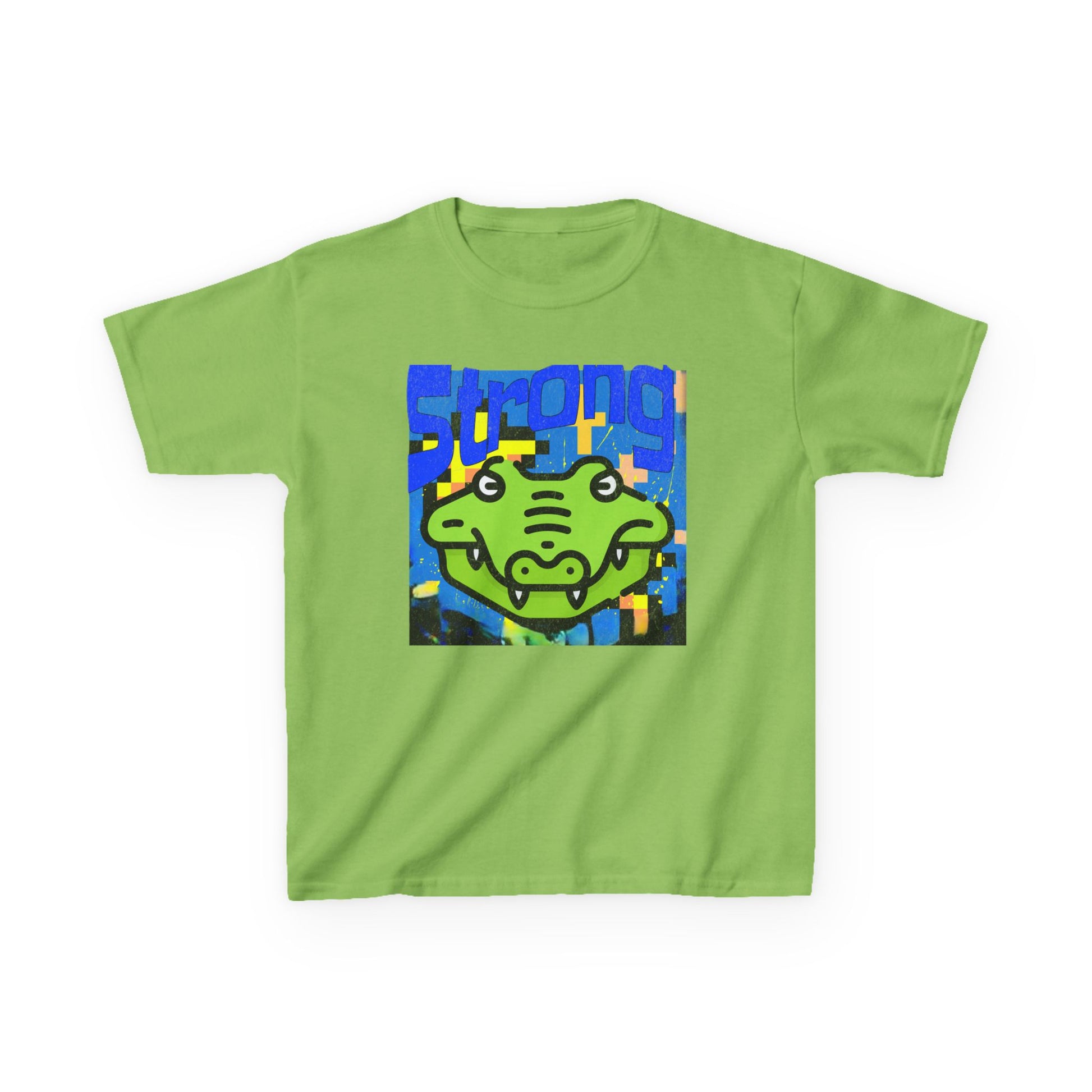 Kids T-Shirt — Cute Green Dino Graphic Tee ("DINOPOP" Style) - Estrella & The Stars