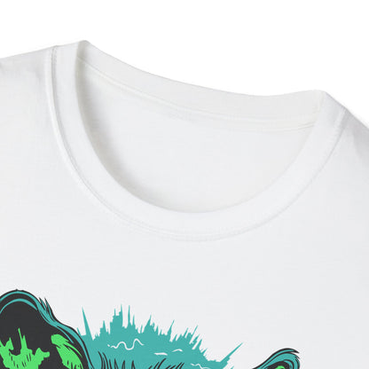 T-Shirt — 'Original: Follow Me For Advice' Retro Green Feral Cat Graphic - Estrella & The Stars