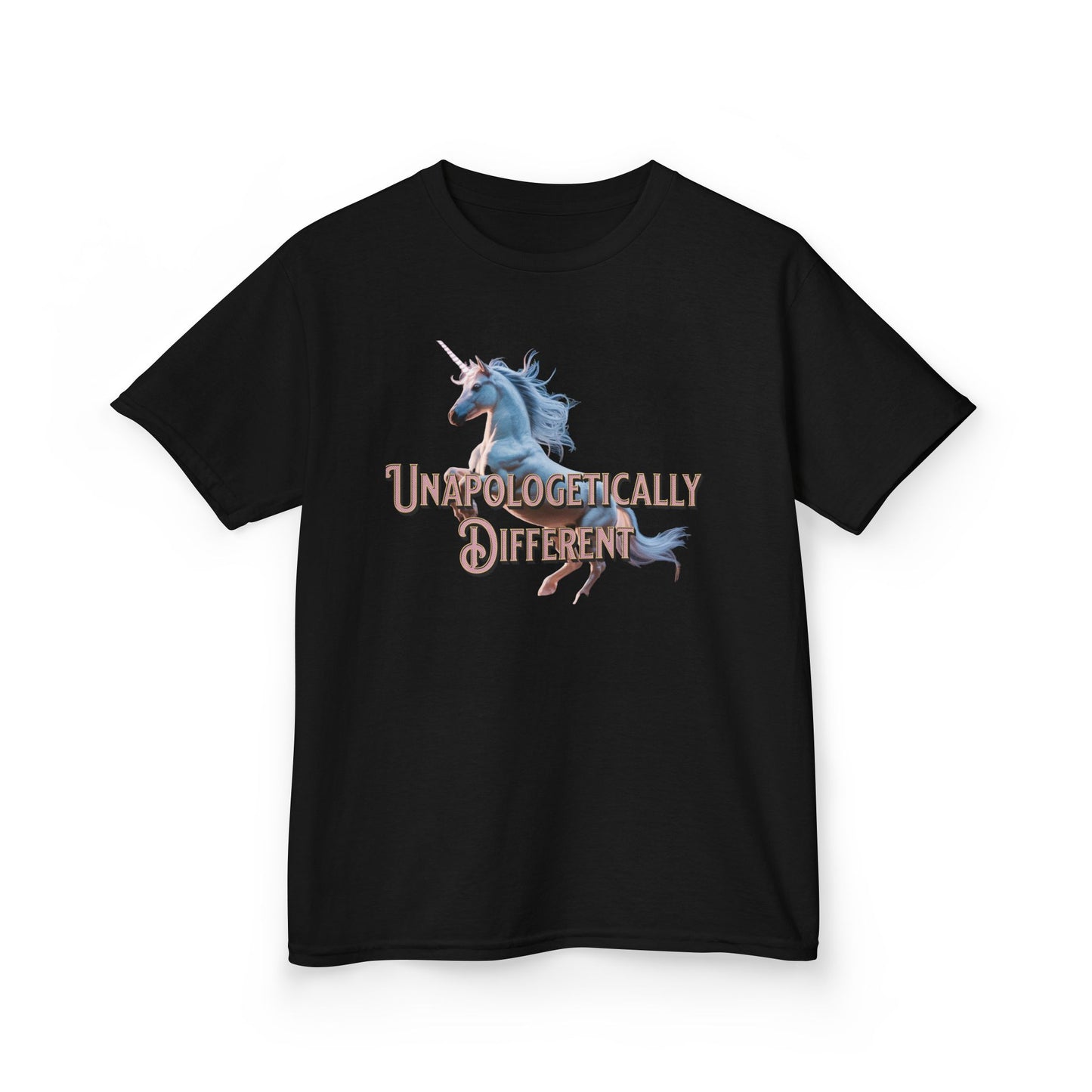 Kids T‑Shirt — 'Unapologetically Different' Unicorn Graphic Tee - Estrella & The Stars