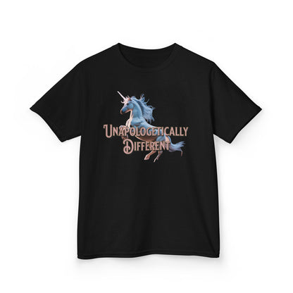 Kids T‑Shirt — 'Unapologetically Different' Unicorn Graphic Tee - Estrella & The Stars
