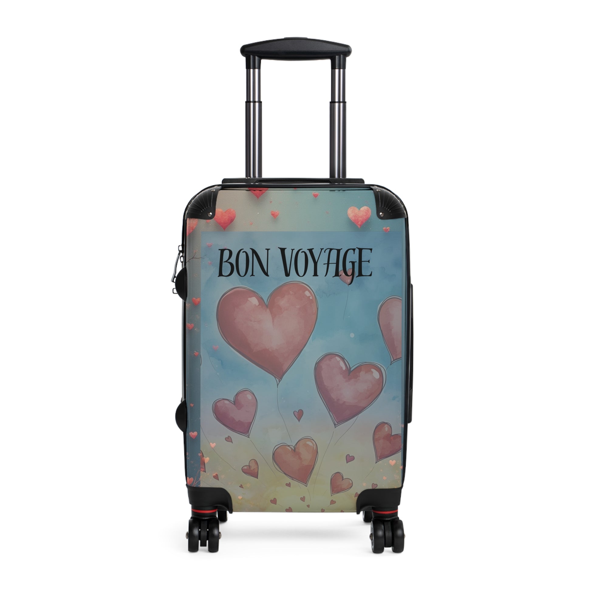 Heart Print Bon Voyage Suitcase | Adventure Bag & Gift for Travelers - Estrella & The Stars
