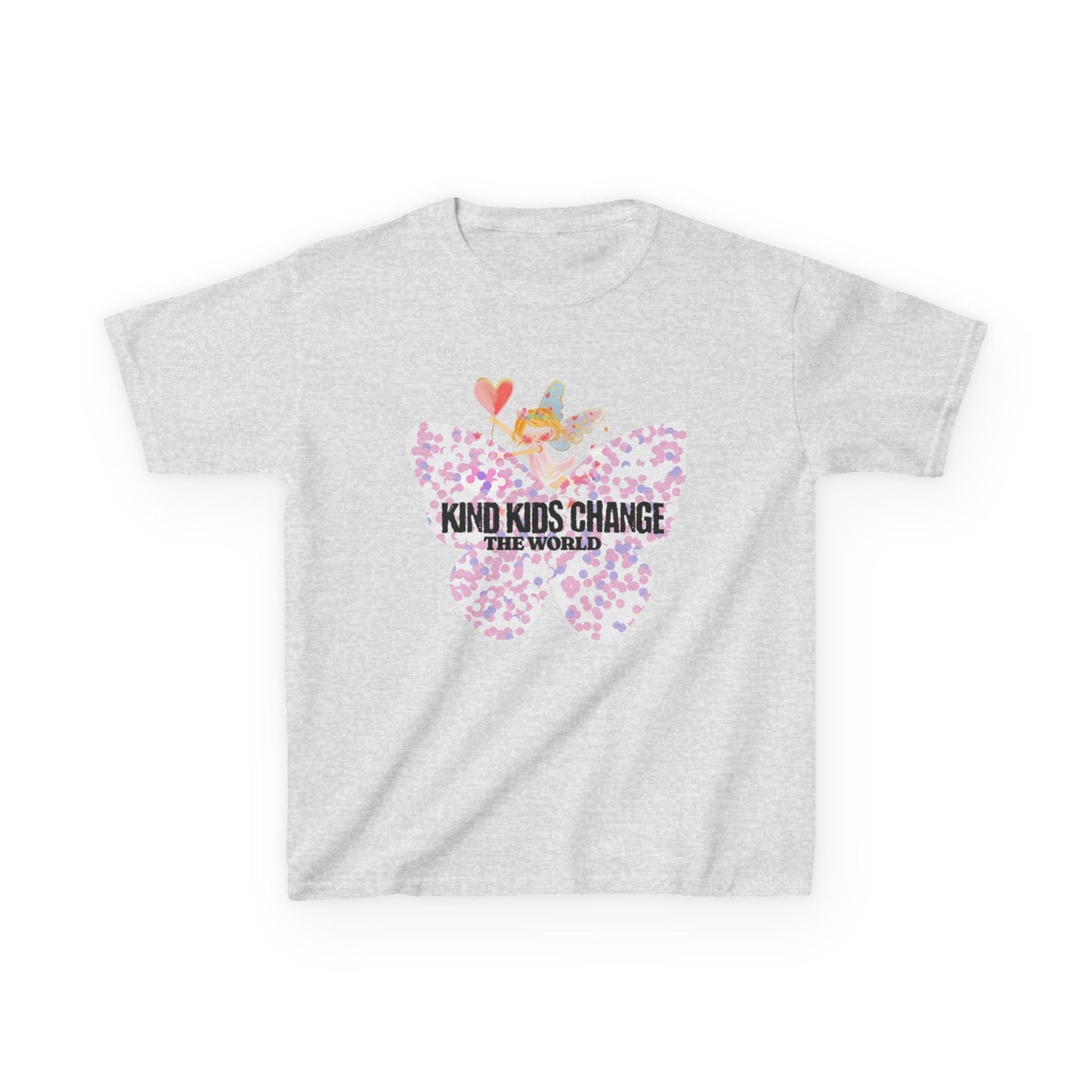 Kids Tee — "Kind Kids Change The World" Floral Unicorn Graphic - Estrella & The Stars