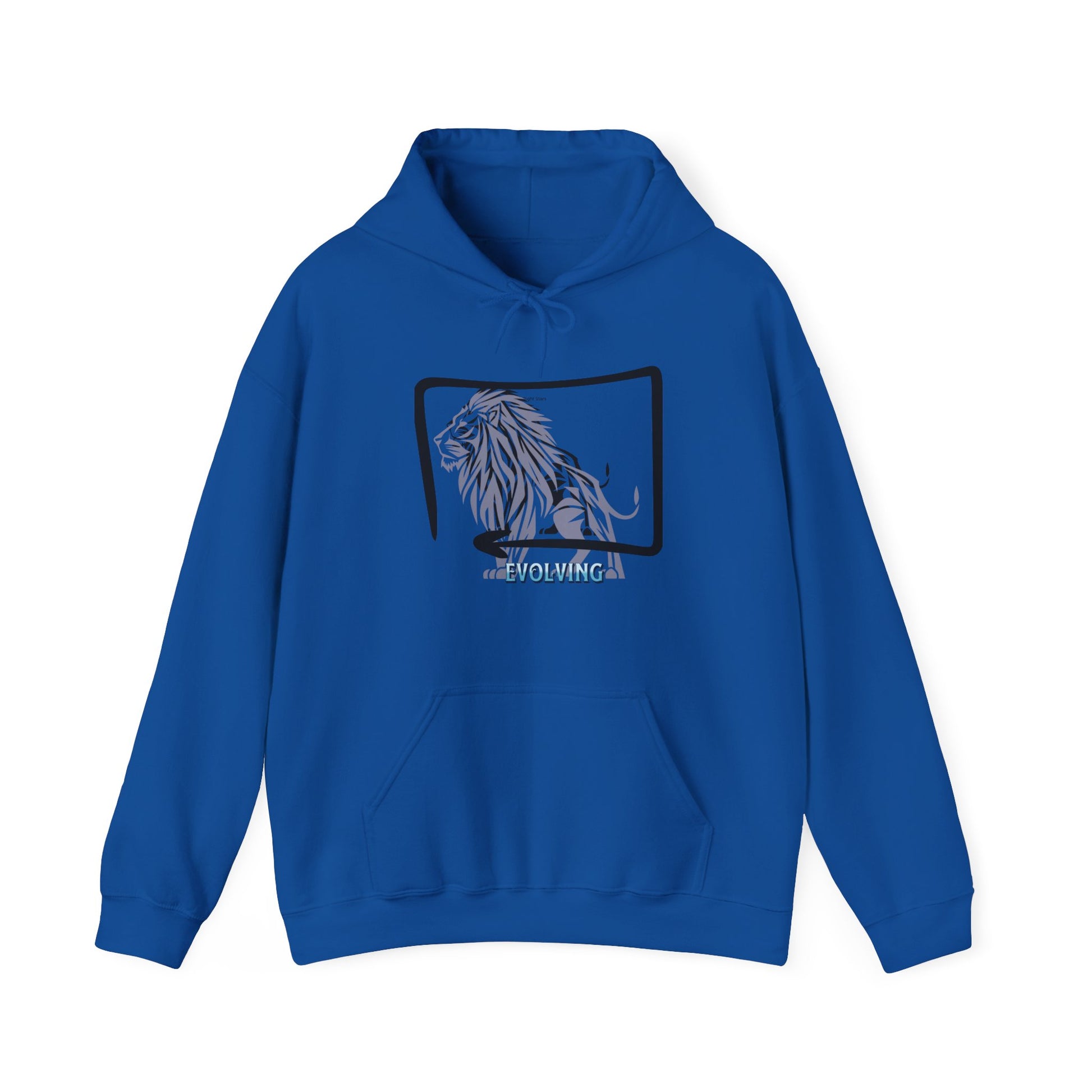 Lion Sketch Hoodie — Retro Frame Graphic "ROAR WILD" Sweatshirt - Estrella & The Stars