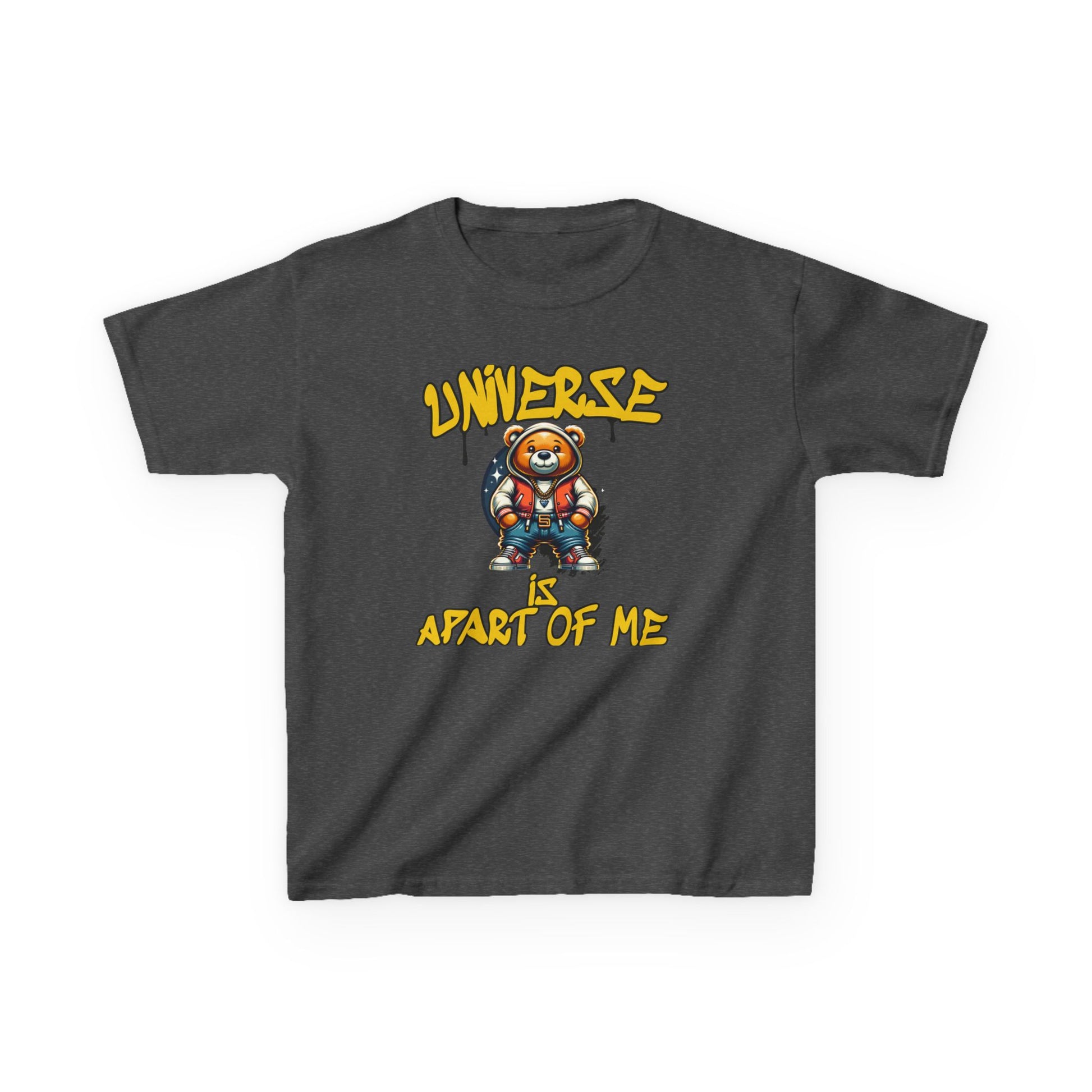 Space Bear Graphic Kids Tee — 'Universe A Part of Me' Design - Estrella & The Stars
