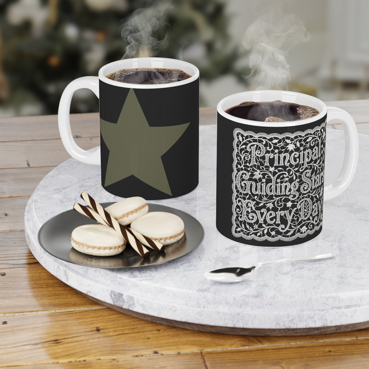 Principal Appreciation mug — Olive Star Coffee Cup (11/15/20oz) - Estrella & The Stars
