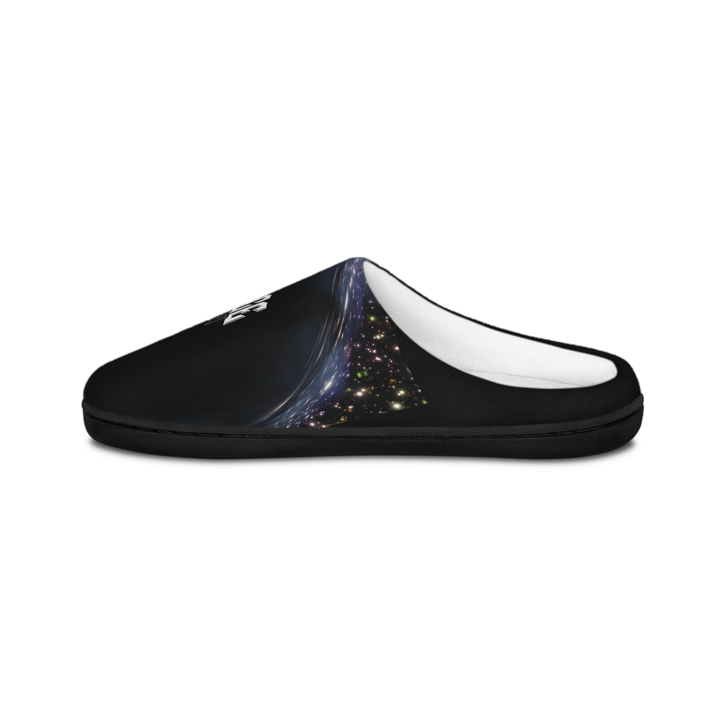 Space Man Men’s Indoor Slippers — Galaxy Print Cozy House Shoes - Estrella & The Stars