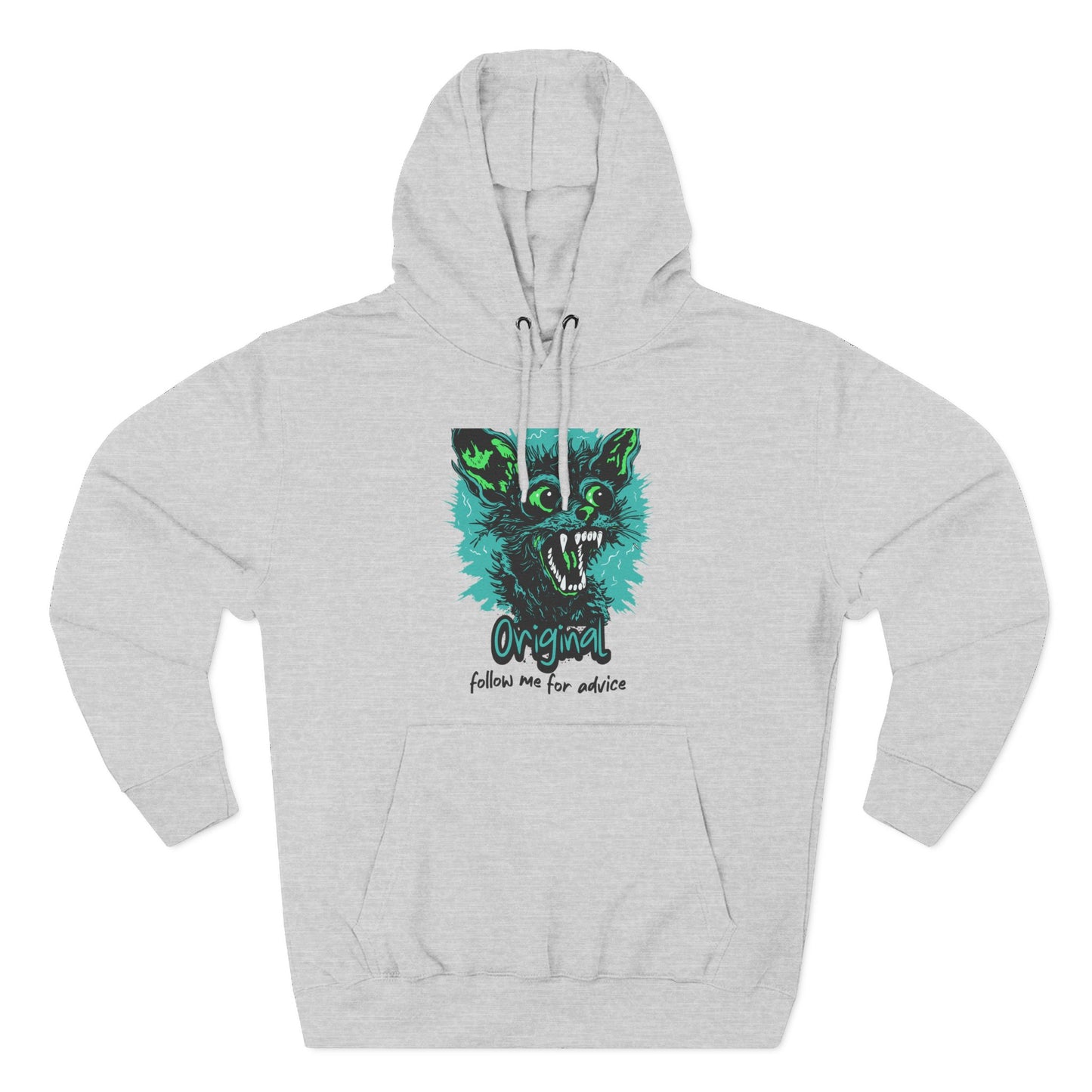 Wolf Graphic Hoodie — 'Original' Teal Roaring Wolf Fleece Pullover - Estrella & The Stars