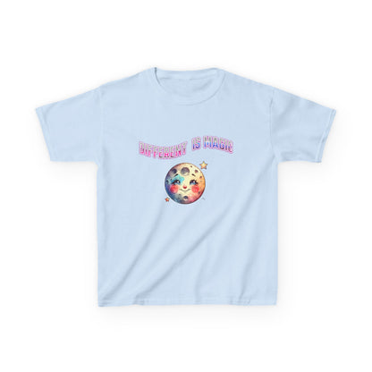 Kids Tee — "Different Is Normal" Rainbow Moon Graphic - Estrella & The Stars
