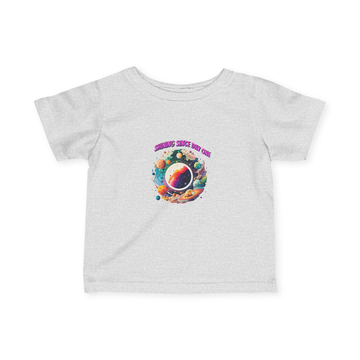 Infant Tee - "Summer Since 1996" Colorful Space Planet Baby T‑Shirt - Estrella & The Stars