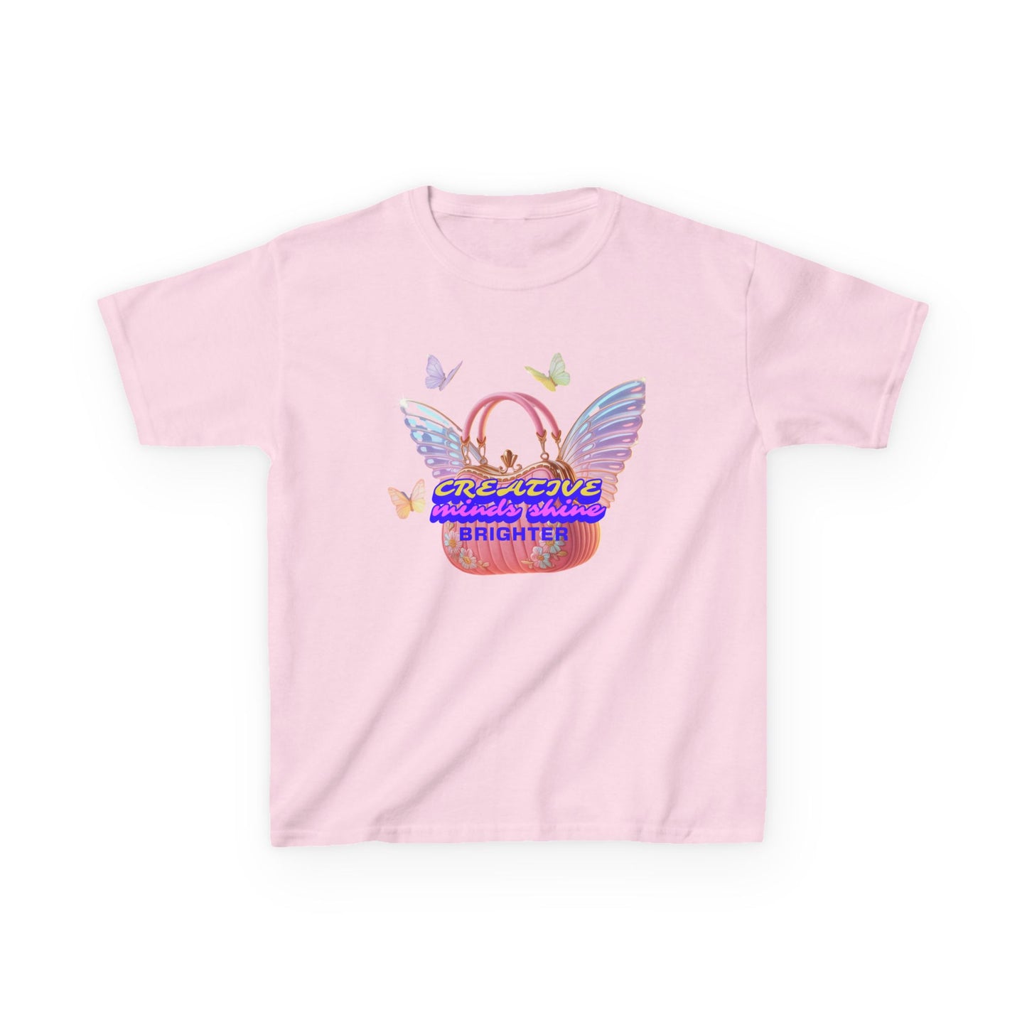 Kids Tee — "Everything Is Going To Shine Brighter" Butterfly Wings Graphic - Estrella & The Stars