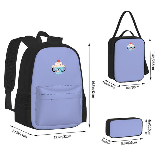 Cupcake Magic Backpack, Lunch Bag & Pouch Set