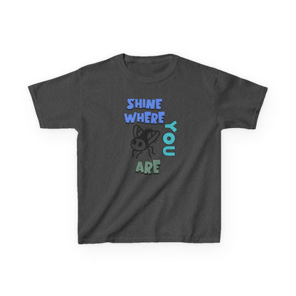 Cute Bee Graphic Kids Tee — Shine Where You Are - Estrella & The Stars