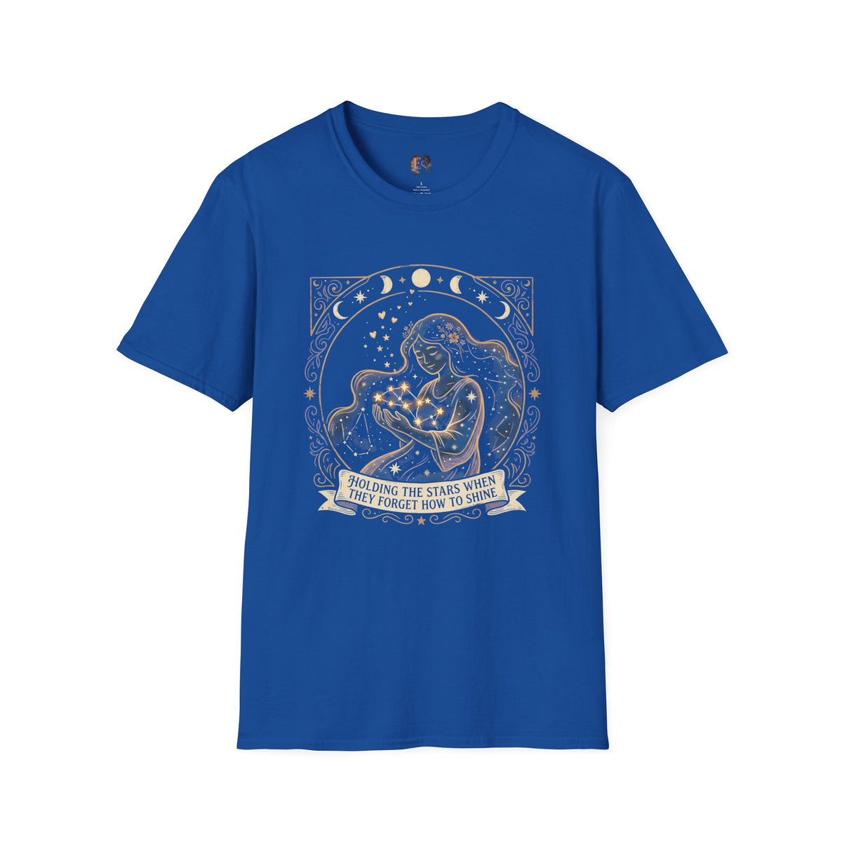 Celestial Embrace Graphic T-Shirt — "Holding the Stars When You Forgot How to Shine" - Estrella & The Stars