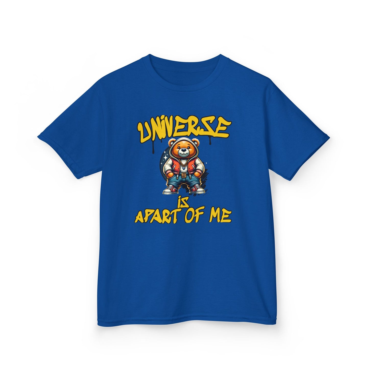 Space Bear Graphic Kids Tee — 'Universe A Part of Me' Design - Estrella & The Stars