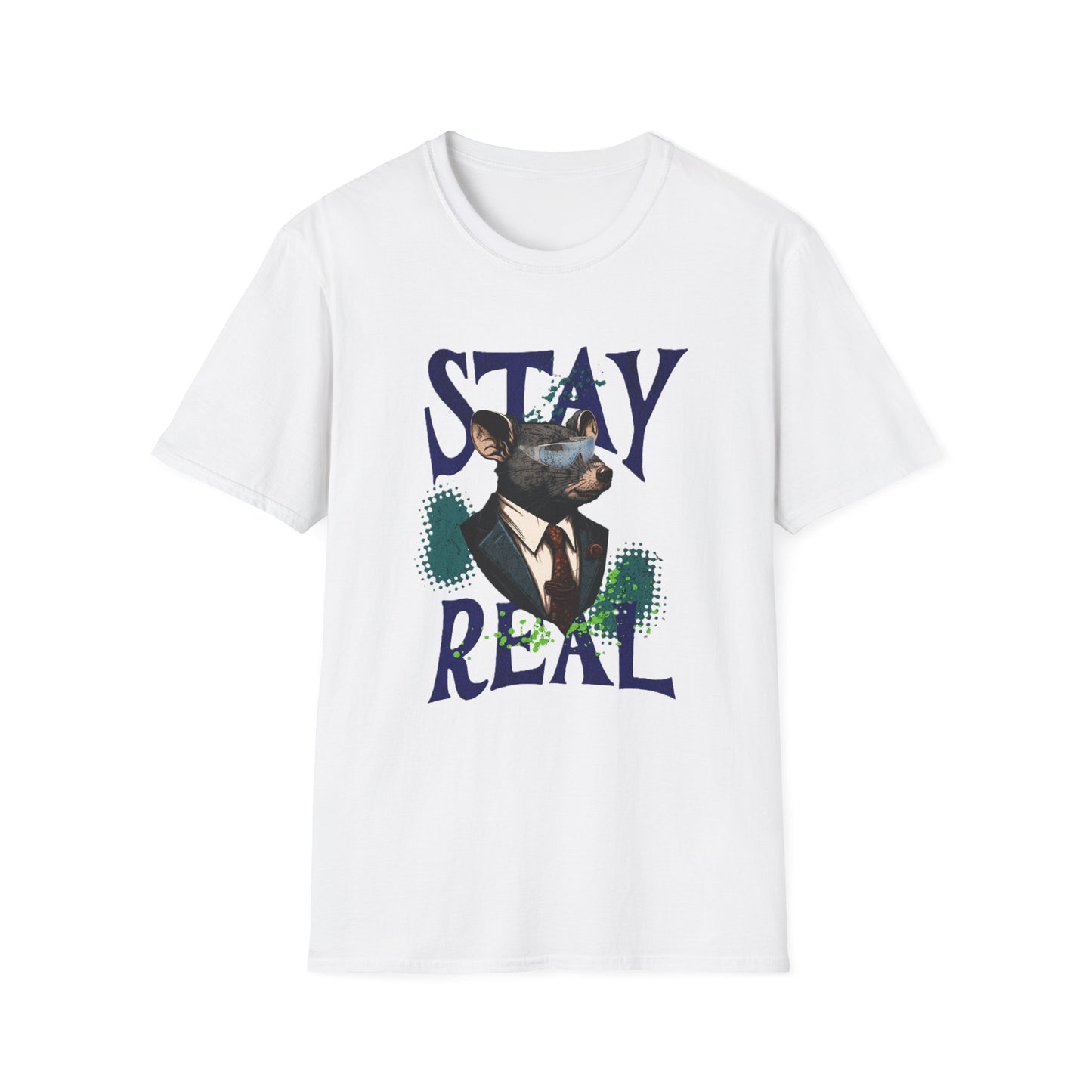 Stay Real Doberman T-Shirt — Graphic Dog Portrait Tee - Estrella & The Stars