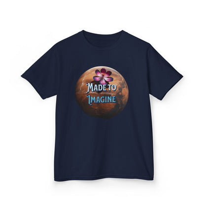 Kids Tee — "Made to Imagine" Galaxy Flower Graphic - Estrella & The Stars