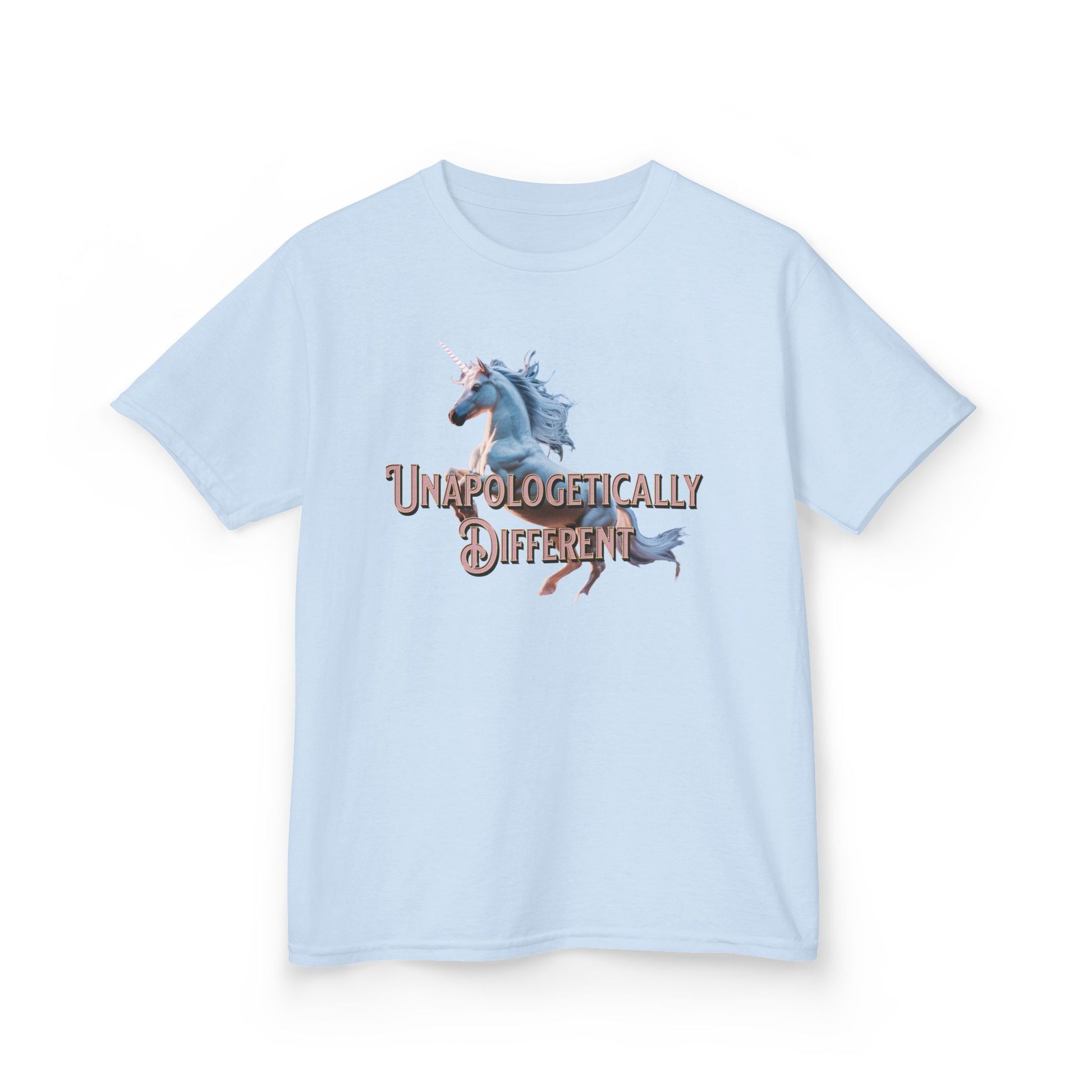 Kids T‑Shirt — 'Unapologetically Different' Unicorn Graphic Tee - Estrella & The Stars