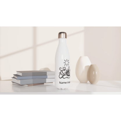 White 17oz Stainless Steel Water Bottle - Estrella & The Stars