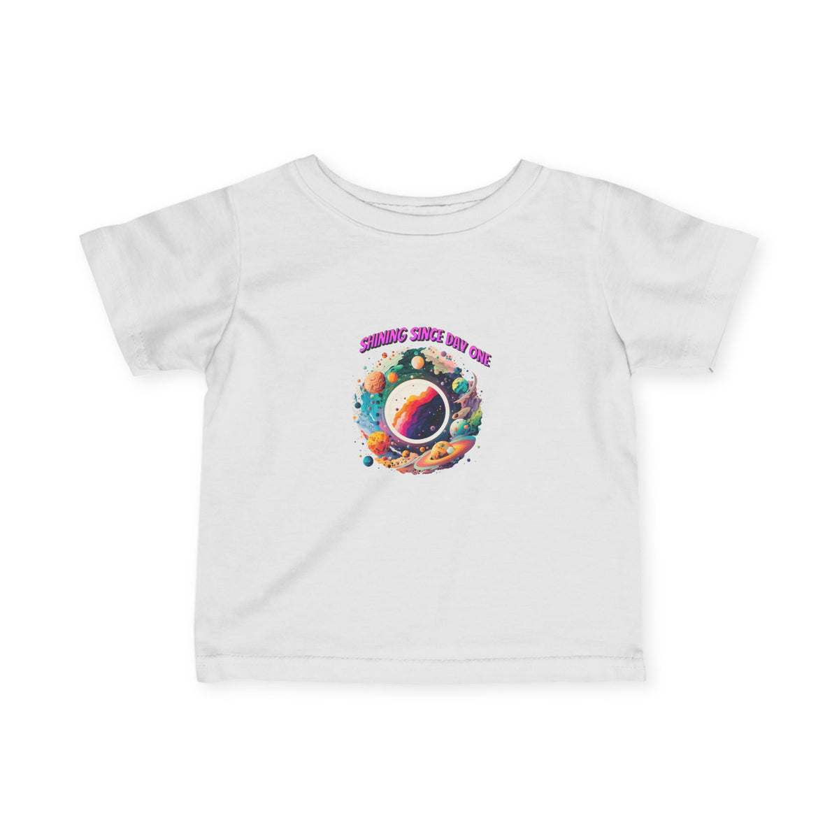 Infant Tee - "Summer Since 1996" Colorful Space Planet Baby T‑Shirt - Estrella & The Stars