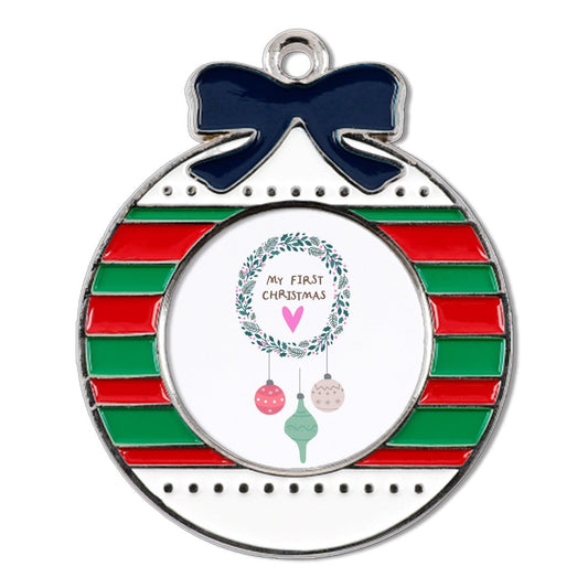 Circular Christmas Decorations Alloy Pendants - Estrella & The Stars