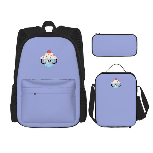 Cupcake Magic Backpack, Lunch Bag & Pouch Set