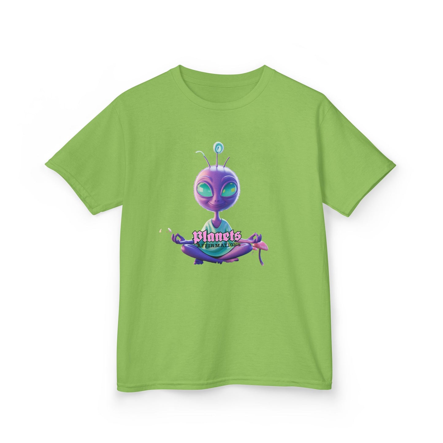 Kids Alien Graphic Tee - Cute Purple Alien "Planets" Design - Estrella & The Stars