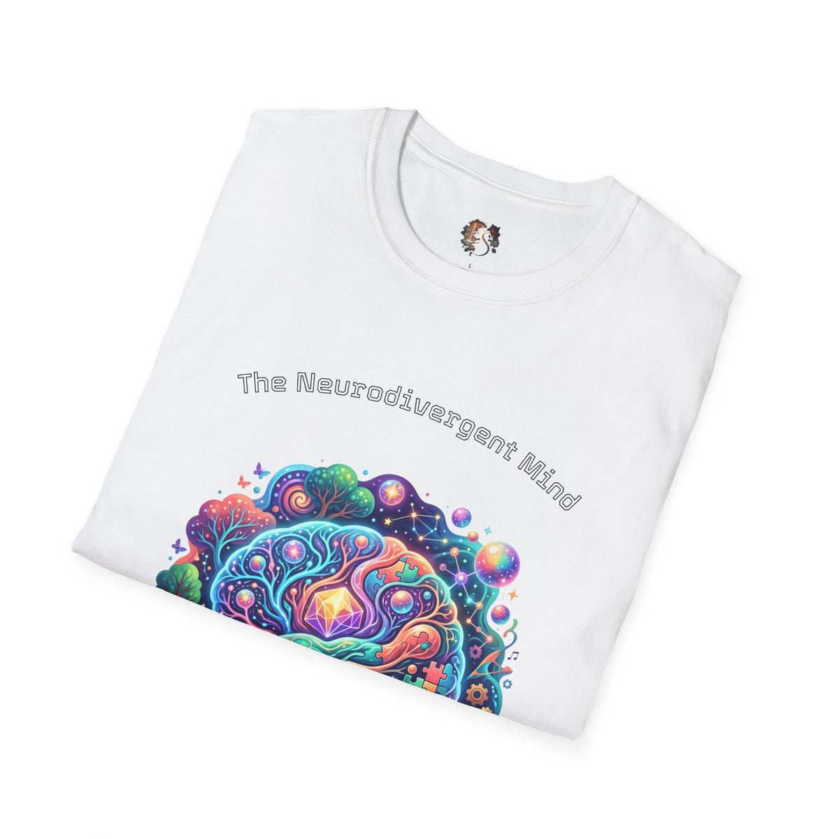 T-Shirt — "The Neurodivergent Mind" Colorful Psychedelic Brain Tee - Estrella & The Stars