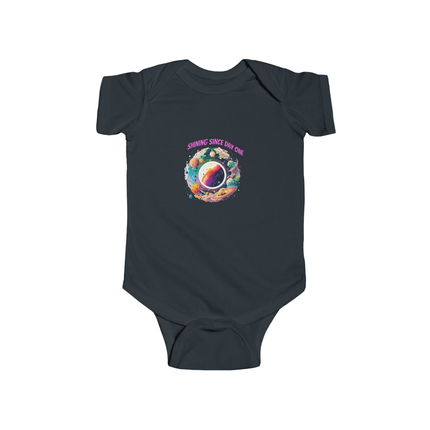 Infant Bodysuit - "Mom’s Space Cadet" Colorful Astronaut Graphic Baby Onesie - Estrella & The Stars