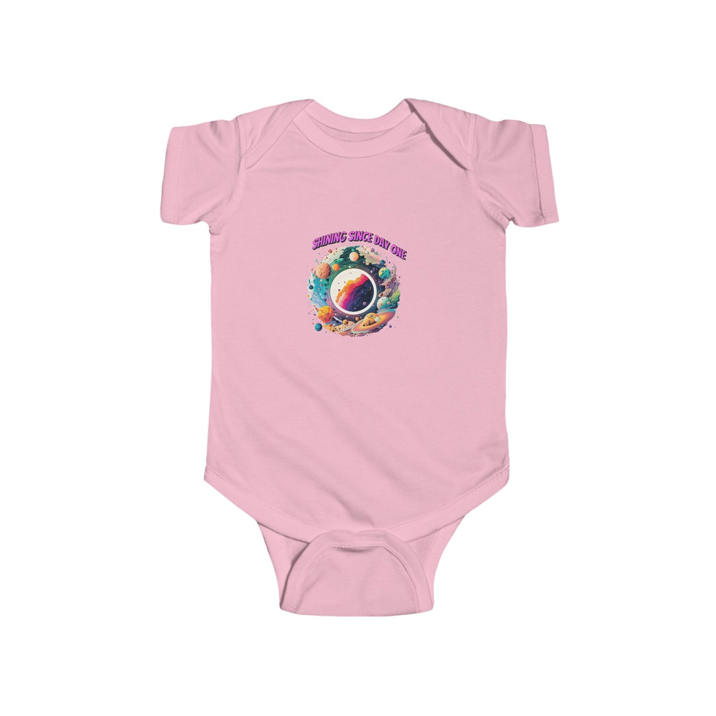 Infant Bodysuit - "Mom’s Space Cadet" Colorful Astronaut Graphic Baby Onesie - Estrella & The Stars