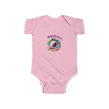 Infant Bodysuit - "Mom’s Space Cadet" Colorful Astronaut Graphic Baby Onesie - Estrella & The Stars