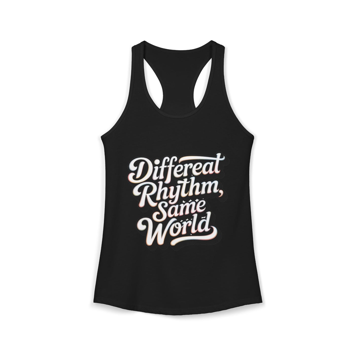 Different Rhythm Same World- Women's Ideal Racerback Tank - Estrella & The Stars