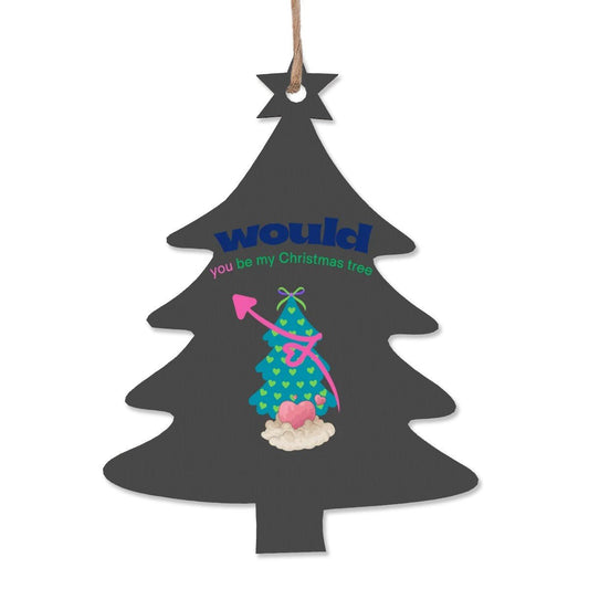 Set of 4 Wood Tree Ornaments - Holiday Decor - Estrella & The Stars