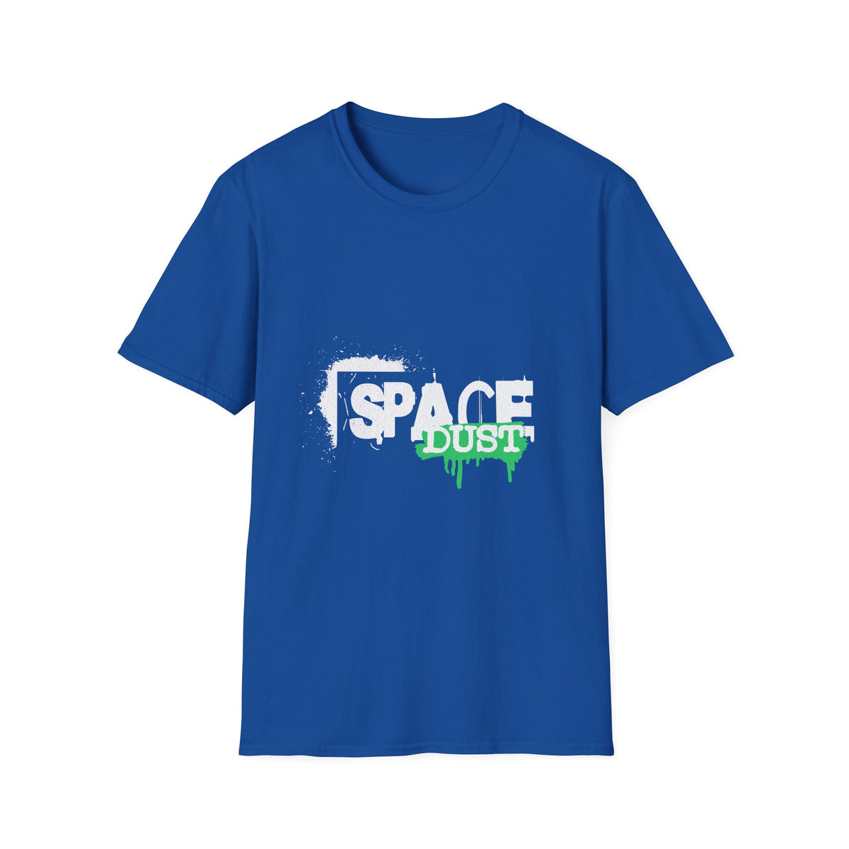 Retro Sci-Fi T-Shirt: Graffiti Style with Neon Green Accents - Estrella & The Stars