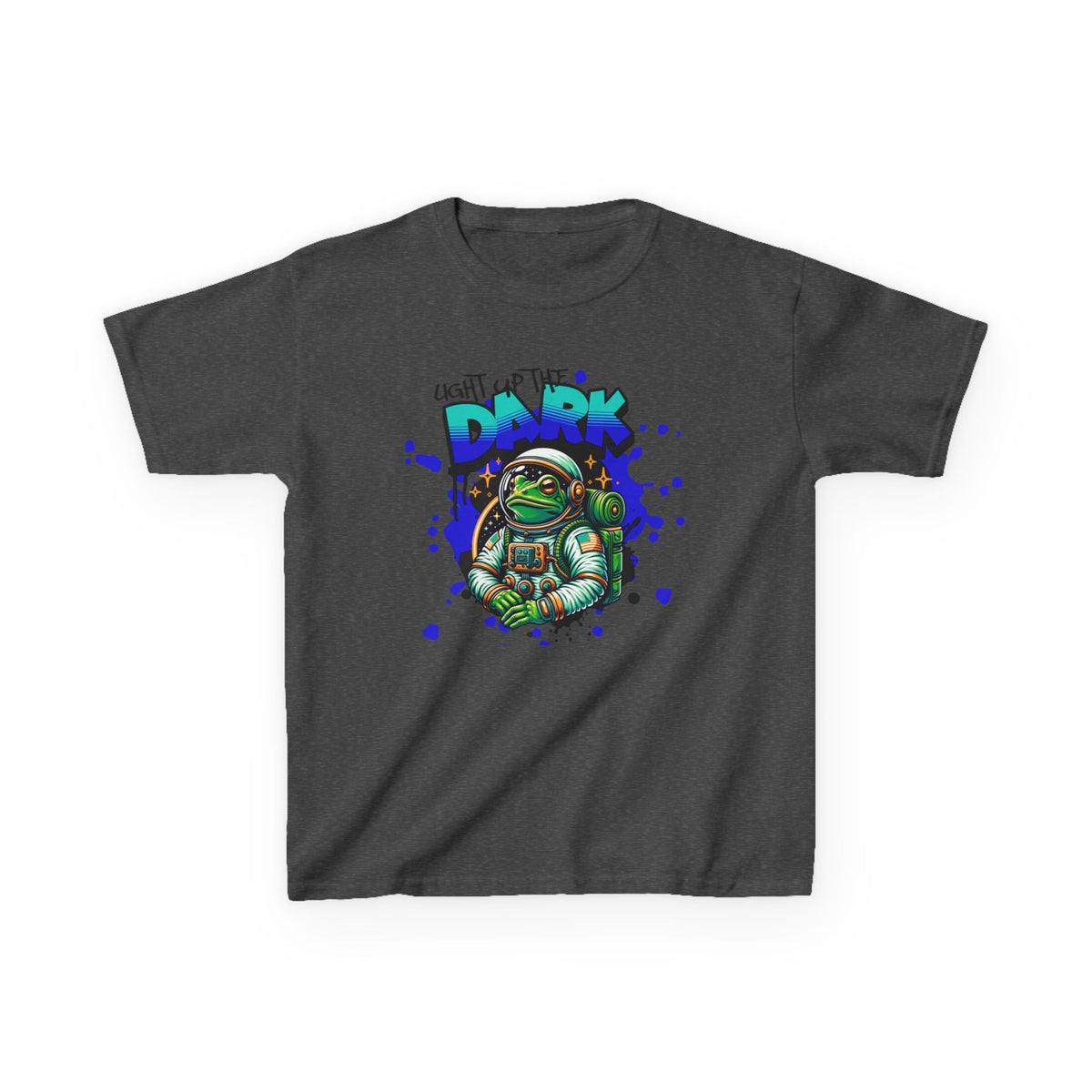 Kids T‑Shirt — Cute Astronaut Turtle “To The Dark” Graphic Tee - Estrella & The Stars