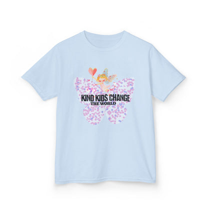 Kids Tee — "Kind Kids Change The World" Floral Unicorn Graphic - Estrella & The Stars