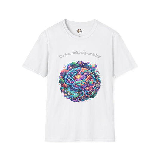 T-Shirt — "The Neurodivergent Mind" Colorful Psychedelic Brain Tee - Estrella & The Stars