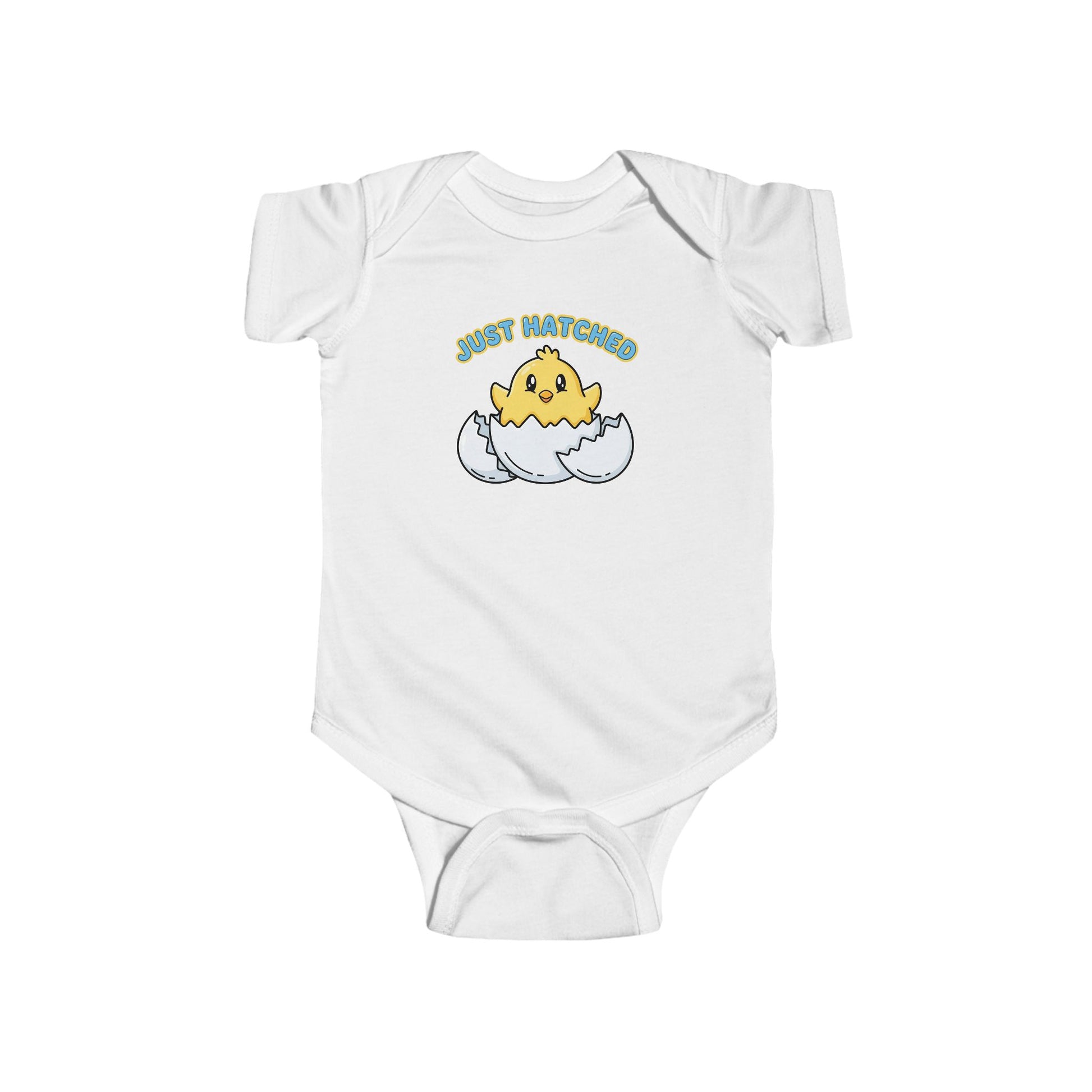 Easter Spring Baby - Infant Bodysuit - "Just Hatched" Cute Chick Baby Onesie - Estrella & The Stars