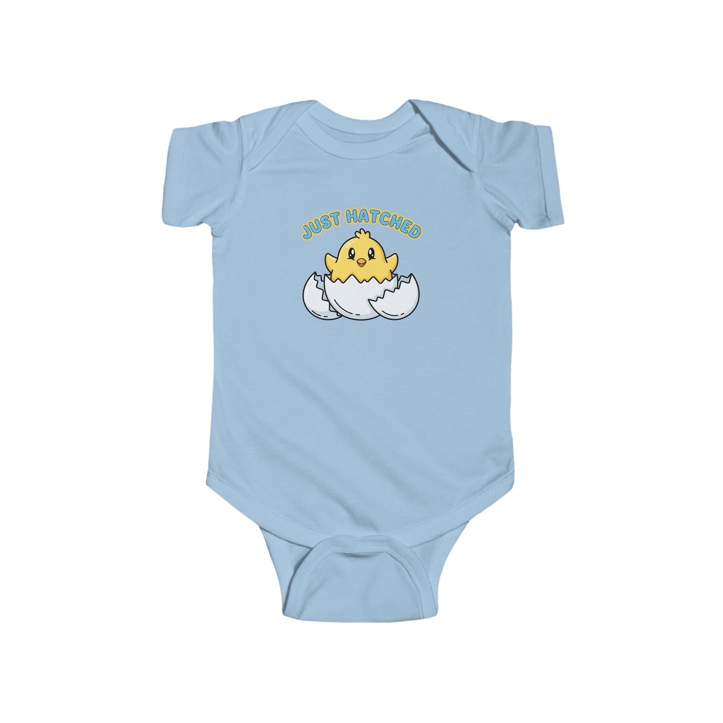Easter Spring Baby - Infant Bodysuit - "Just Hatched" Cute Chick Baby Onesie - Estrella & The Stars