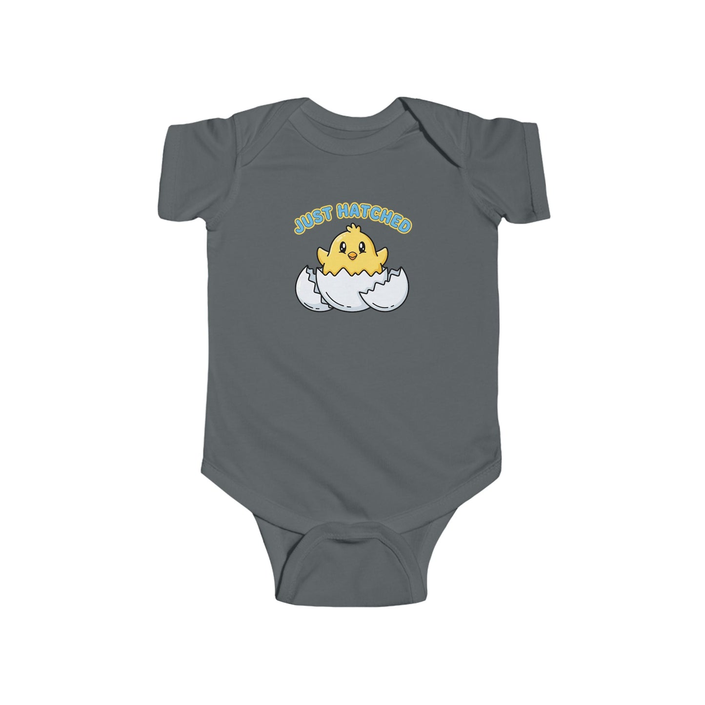 Easter Spring Baby - Infant Bodysuit - "Just Hatched" Cute Chick Baby Onesie - Estrella & The Stars