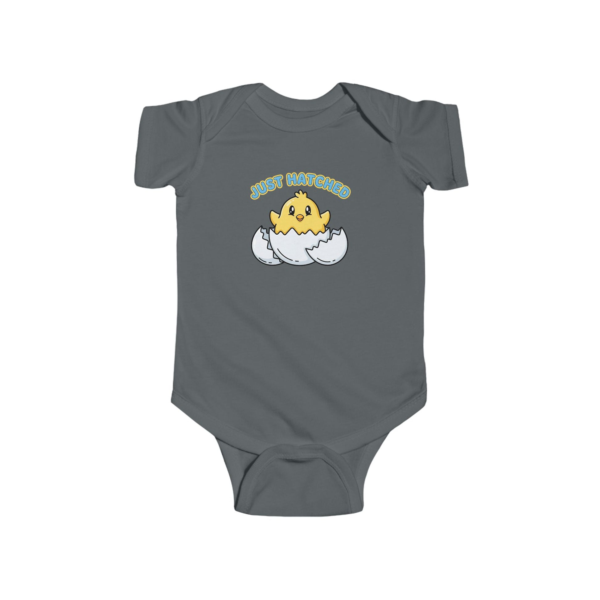 Easter Spring Baby - Infant Bodysuit - "Just Hatched" Cute Chick Baby Onesie - Estrella & The Stars