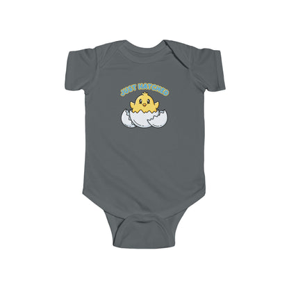 Easter Spring Baby - Infant Bodysuit - "Just Hatched" Cute Chick Baby Onesie - Estrella & The Stars