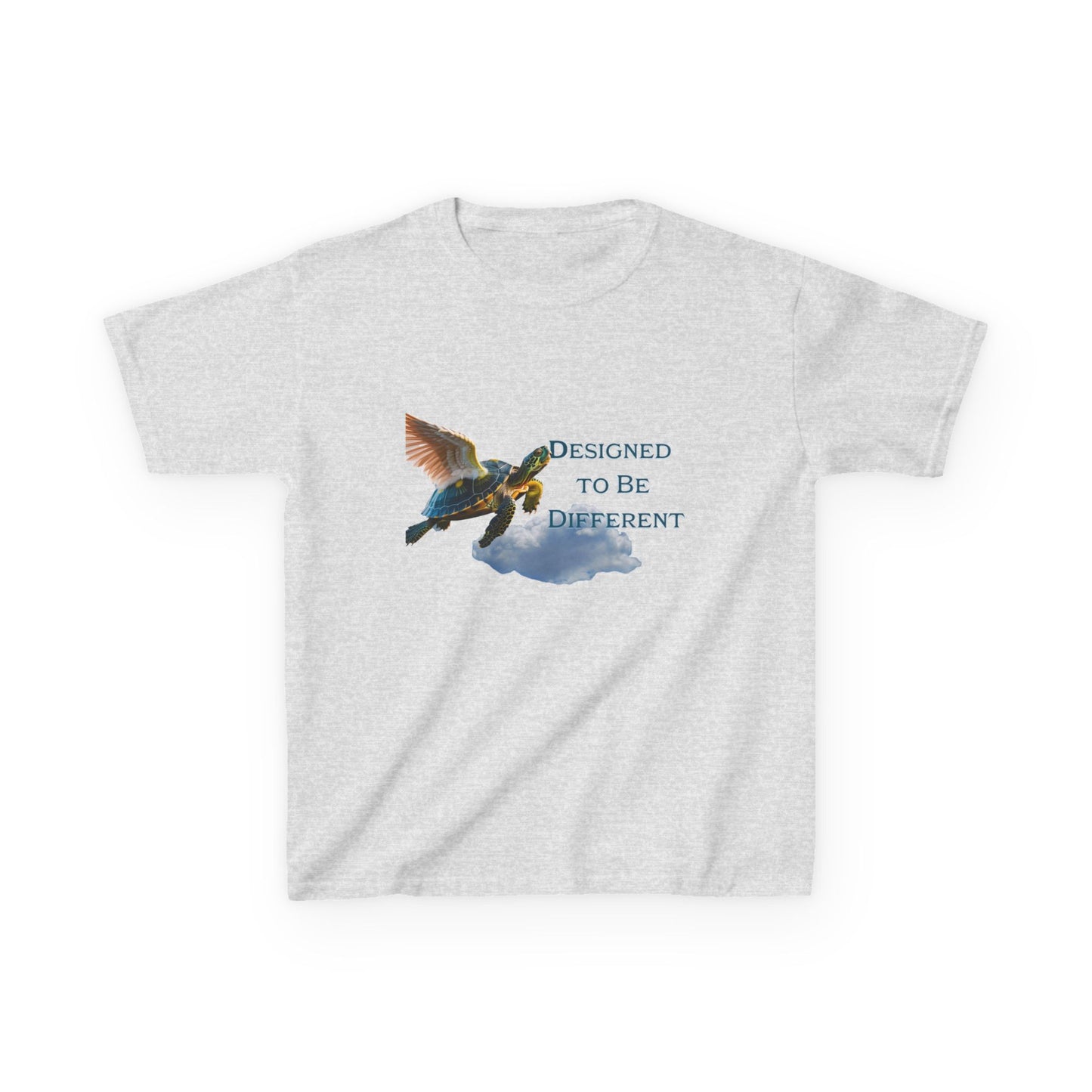 Kids Tee — "Designed To Be Different" Flying Turtle Graphic - Estrella & The Stars