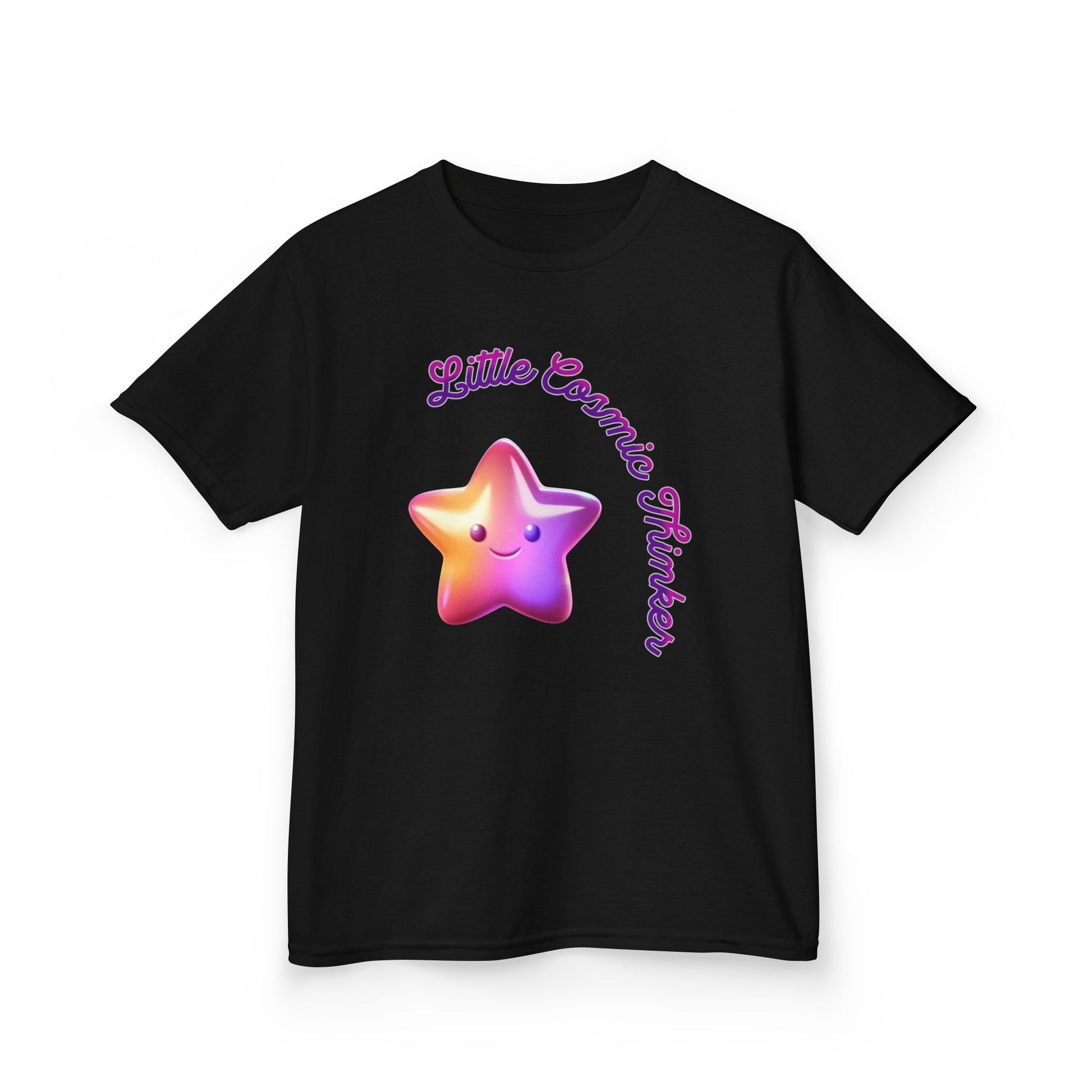 Kids Tee — "Little Cosmic Thinker" Star Graphic - Estrella & The Stars