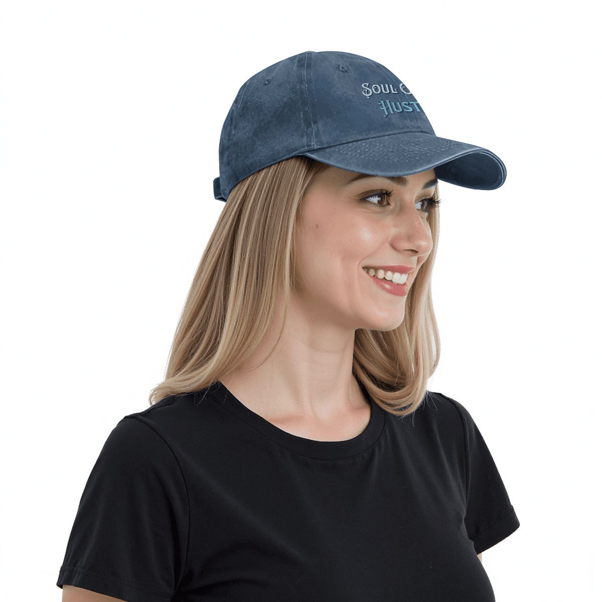 Denim Baseball Cap - Unisex Fit, Vintage Washed Style - Estrella & The Stars
